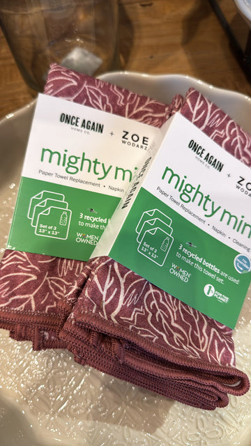 Mighty Mini Towel (Set of 3) Reversible - ZW Blustry Day: Wine