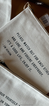 Please Watch Out For Each Other (Jim Henson) Canvas Zip Bag