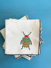 Love Bug Kitchen Towel, embroidered: Beetle