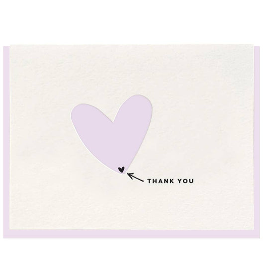 Bottom of Heart - Thank You Card