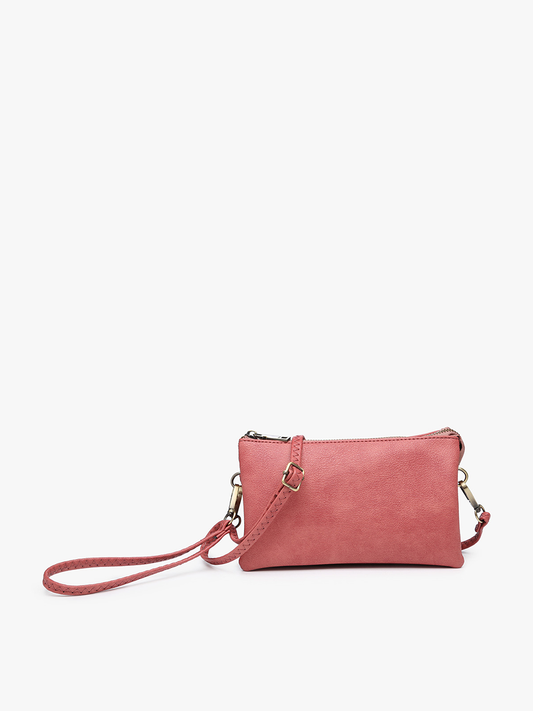 3 Compartment Crossbody/Wristlet: Terracotta