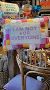 Not For Everyone Embroidered Needlepoint Pillow