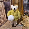 Handmade Wool Felt Animal in Winter Coat