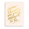 Meant To Be - Foil Wedding Card