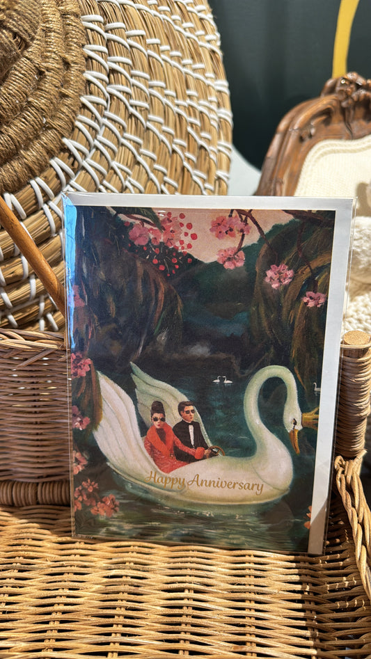 Anniversary Swan Card