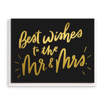 Best Wishes - Foil Wedding Card