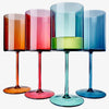 Acrylic Square Stemmed Wine Glass