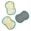 Reusable Sponges (Set of 3) - Lemon Sparkle: Yellow