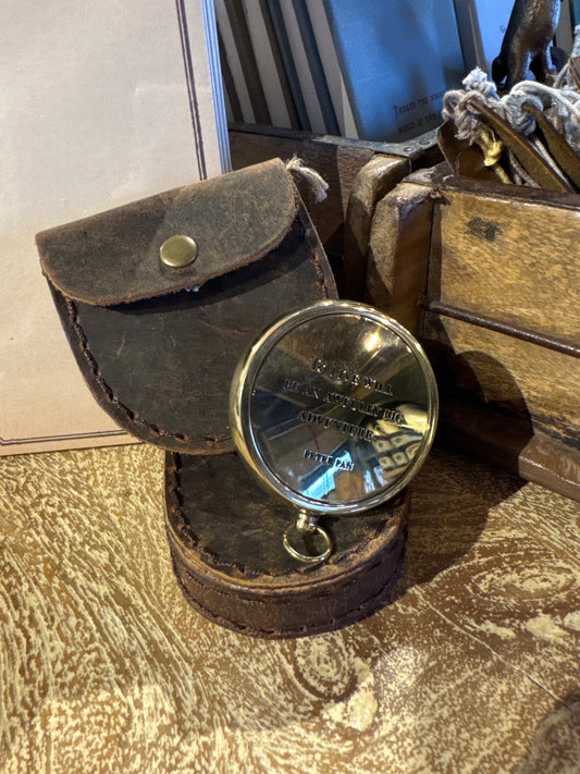 Peter Pan Compass with Leather Pouch