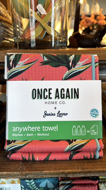 Anywhere Towel Reversible - Bird of Paradise: Rose