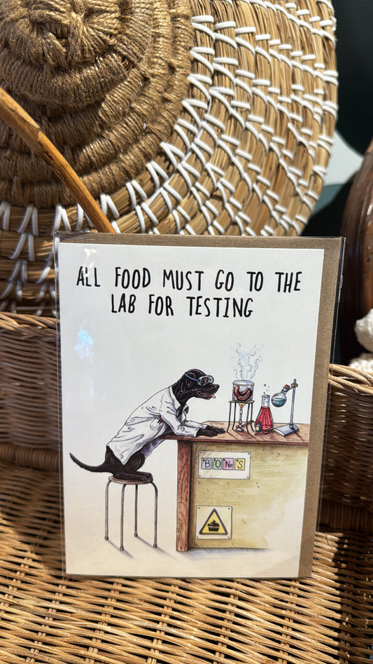 All Food Must Go to the Lab Card