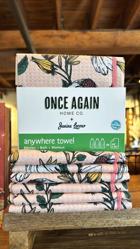 Anywhere Towel Reversible - Sunflower Trail: Vanilla