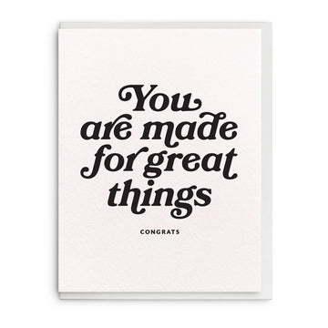 Great Things - Congrats Card