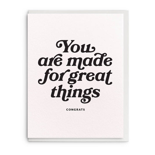 Great Things - Congrats Card