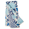 Anywhere Towel Reversible - Nuthatch Birdsong: Navy