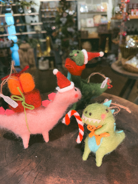 Felt Dinosaur Ornament