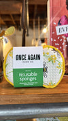 Reusable Sponges (Set of 3) - Lemon Sparkle: Yellow