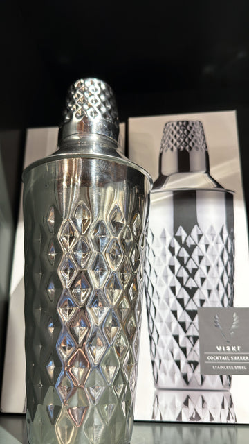 Irving Faceted Cocktail Shaker in Stainless Steel