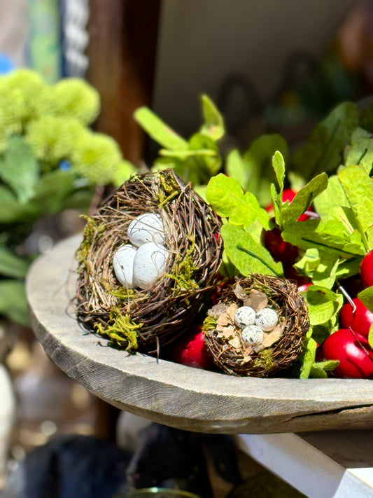 Miniature Nest with Eggs