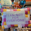 Not For Everyone Embroidered Needlepoint Pillow