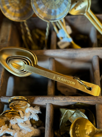 Gold Measuring Spoons (Hand Wash)