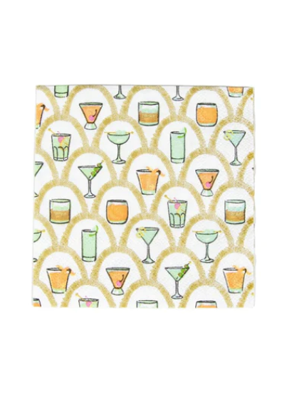 Deco Cocktails Cocktail Napkins