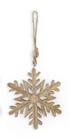 6" Wood Snowflake