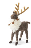 Wool Reindeer with Bells