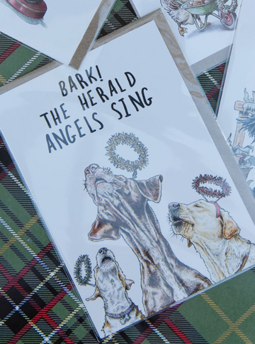 Bark The Herald Angels Sing Card