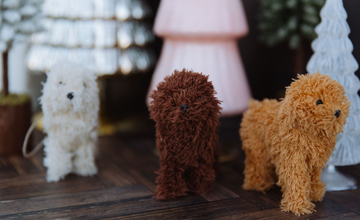 Furry Poodle Ornament