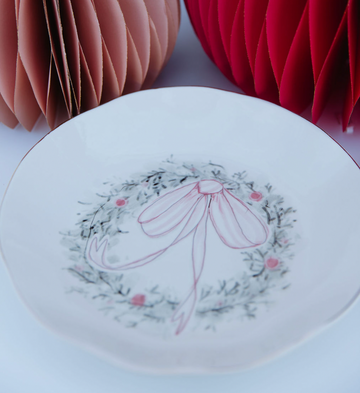 Stoneware Bowl w/ Wreath