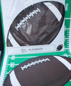 Die Cut Football Placemat - 12 Sheets