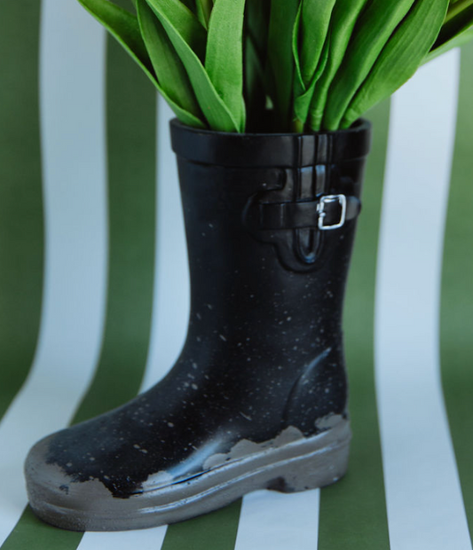 Black Resin Rainboot