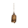 Metal Bell on Jute Rope with Star Cutouts