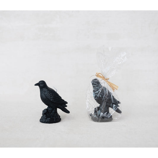 Unscented Crow Shaped Candle