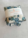 Blue Floral Linen Lavender Sachets, set of two