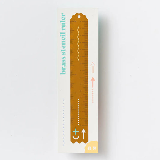 Brass Stencil Ruler