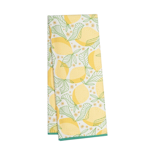 Anywhere Towel Reversible - Lemon Sparkle: Yellow