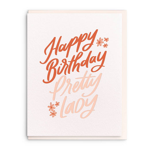 Pretty Lady - Birthday Card