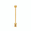 Stainless Steel Honey Dipper, Gold Finish