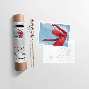 Roadside Vignette II | Modern Paint By Numbers  Kit