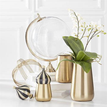 Brushed Gold Vases - Three Sizes