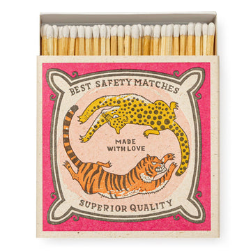 Chasing Big Cats Square Matchbox