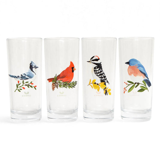 Birds Juice Glass