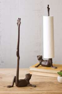 Cast Iron Frog Paper Towel Holder