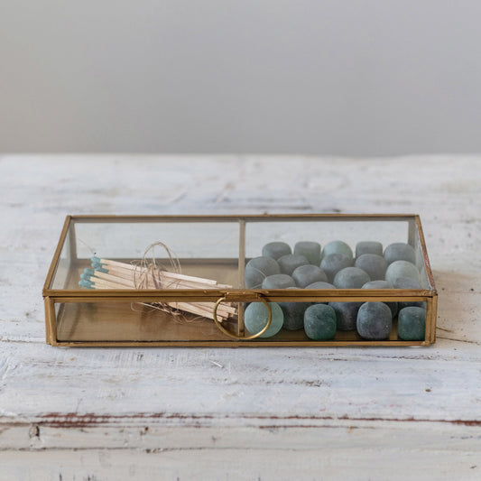 Brass & Glass Display Box