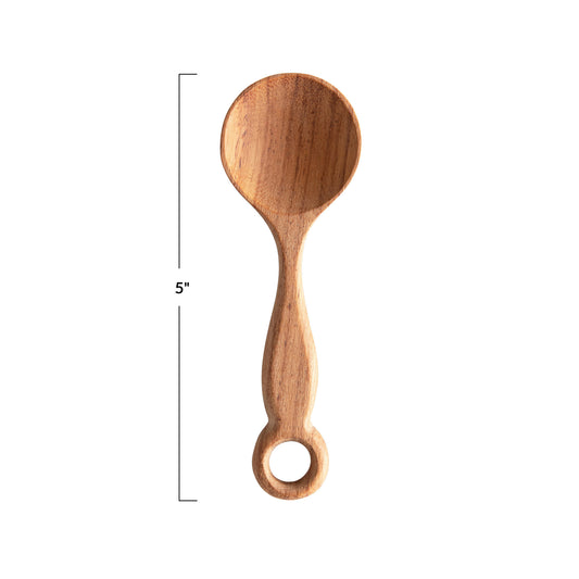 Hand-Carved Wooden Kitchen Spoon