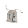 Metal Bottle Tags in Drawstring Bag