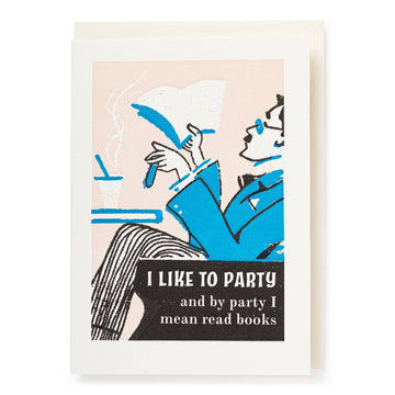 Reading and Party Greeting Card