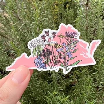 Virginia Wildflower Sticker